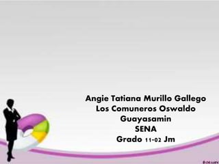 Angie Tatiana Murillo Gallego
Los Comuneros Oswaldo
Guayasamin
SENA
Grado 11-02 Jm
 