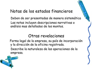 Nic 1 PresentacióN De Los Estados Financieros