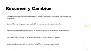 Normas Internacionales de Contabilidad NIC 2 Inventarios | PPTX