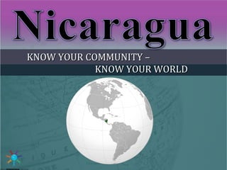 KNOW YOUR COMMUNITY –KNOW YOUR COMMUNITY –
KNOW YOUR WORLDKNOW YOUR WORLD
 
