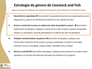 Género en cadenas de valor ganadería de doble propósito en Nicaragua