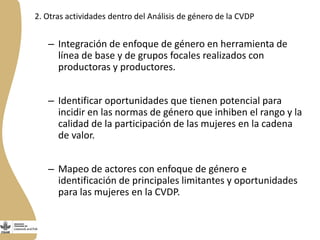 Género en cadenas de valor ganadería de doble propósito en Nicaragua