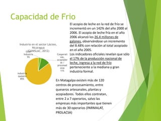 Análisis de cadenas de la leche en Nicaragua:Madriz, Nueva Segovia, Jinotega y Matagalpa