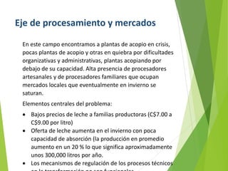 Análisis de cadenas de la leche en Nicaragua:Madriz, Nueva Segovia, Jinotega y Matagalpa