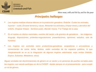 Mapeo de actores en Camoapa y Matiguás en cadenas de valor ganadería de doble propósito en Nicaragua