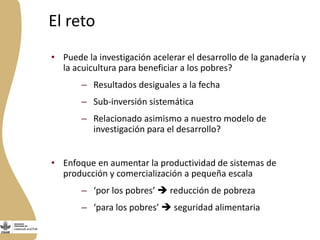  El Programa de Ganadería y Pesca en Nicaragua