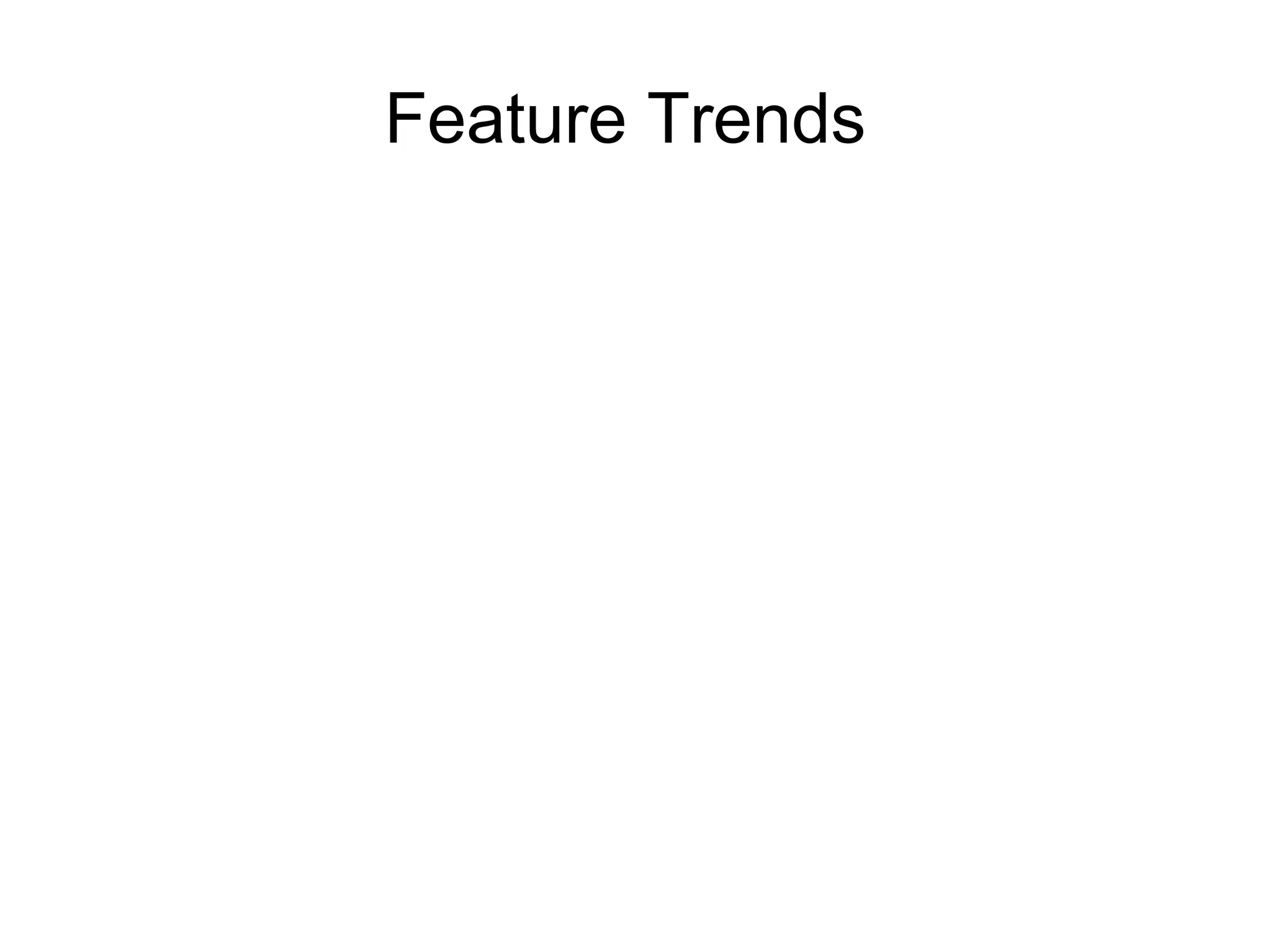 Feature Trends
