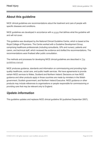 Nice Guidelines.pdf Nice 14 head injury | PDF