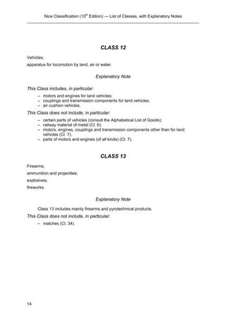 Nice classification for trade mark | PDF