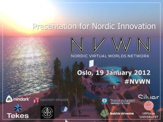 Presentation for Nordic Innovation
 