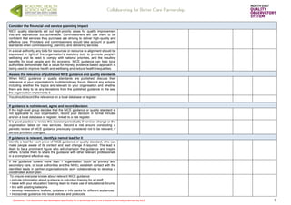 Nice Method Guide.pdf NICE Guidance implementation pro forma (nov 14) | PDF