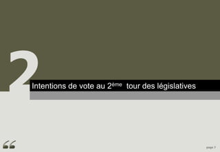 2
Principauxde vote au 2ème tour des législatives
Intentions enseignements




                                                  page 7
 