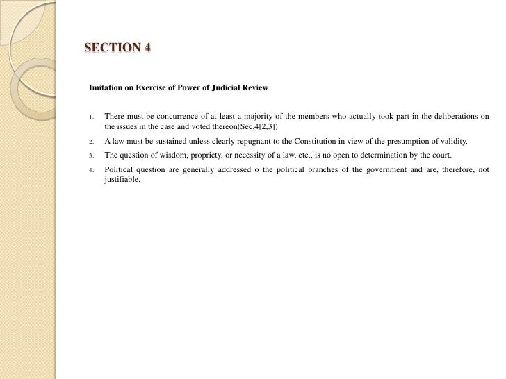 power of the judicial branch