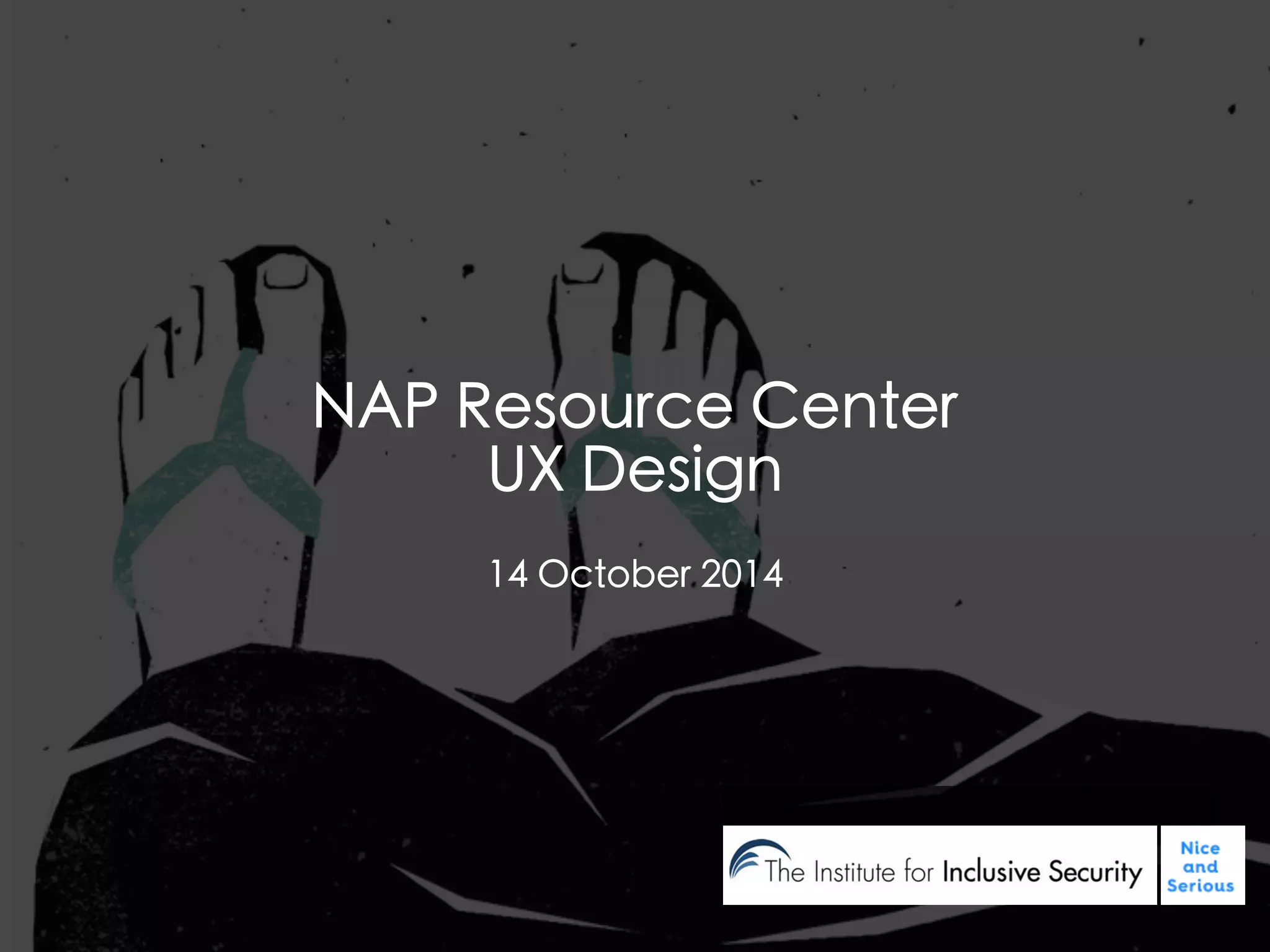 1
NAP Resource Center
UX Design
14 October 2014