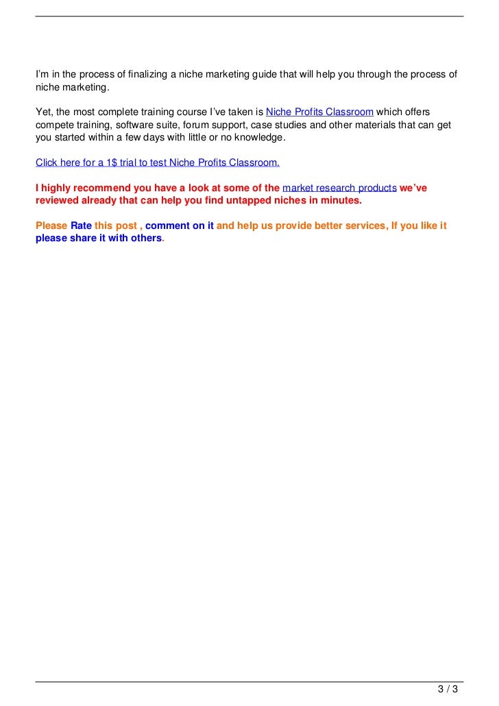 Niche Definition What is a niche?