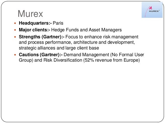 Murex trading system pdf