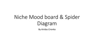 Niche Mood board & Spider
Diagram
By Airidas Cironka
 
