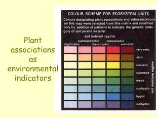 Plant
associations
as
environmental
indicators
 