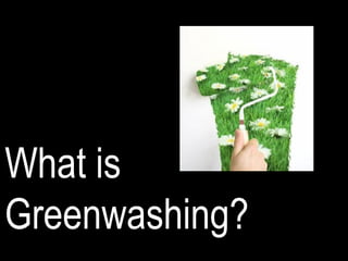 What is
Greenwashing?
 