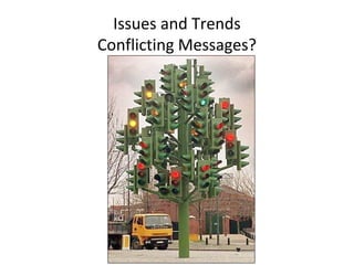 Issues and Trends
Conflicting Messages?
 