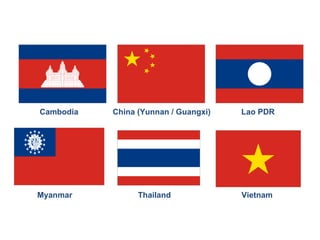 Cambodia China (Yunnan / Guangxi) Lao PDR
Myanmar Thailand Vietnam
 
