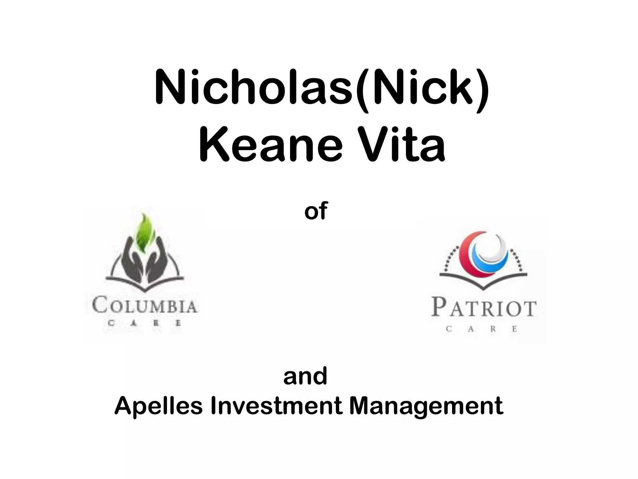 Nicholas(nick) keane vita | PPT