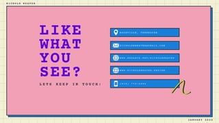 Nichole Weaver: Media Kit | PPT