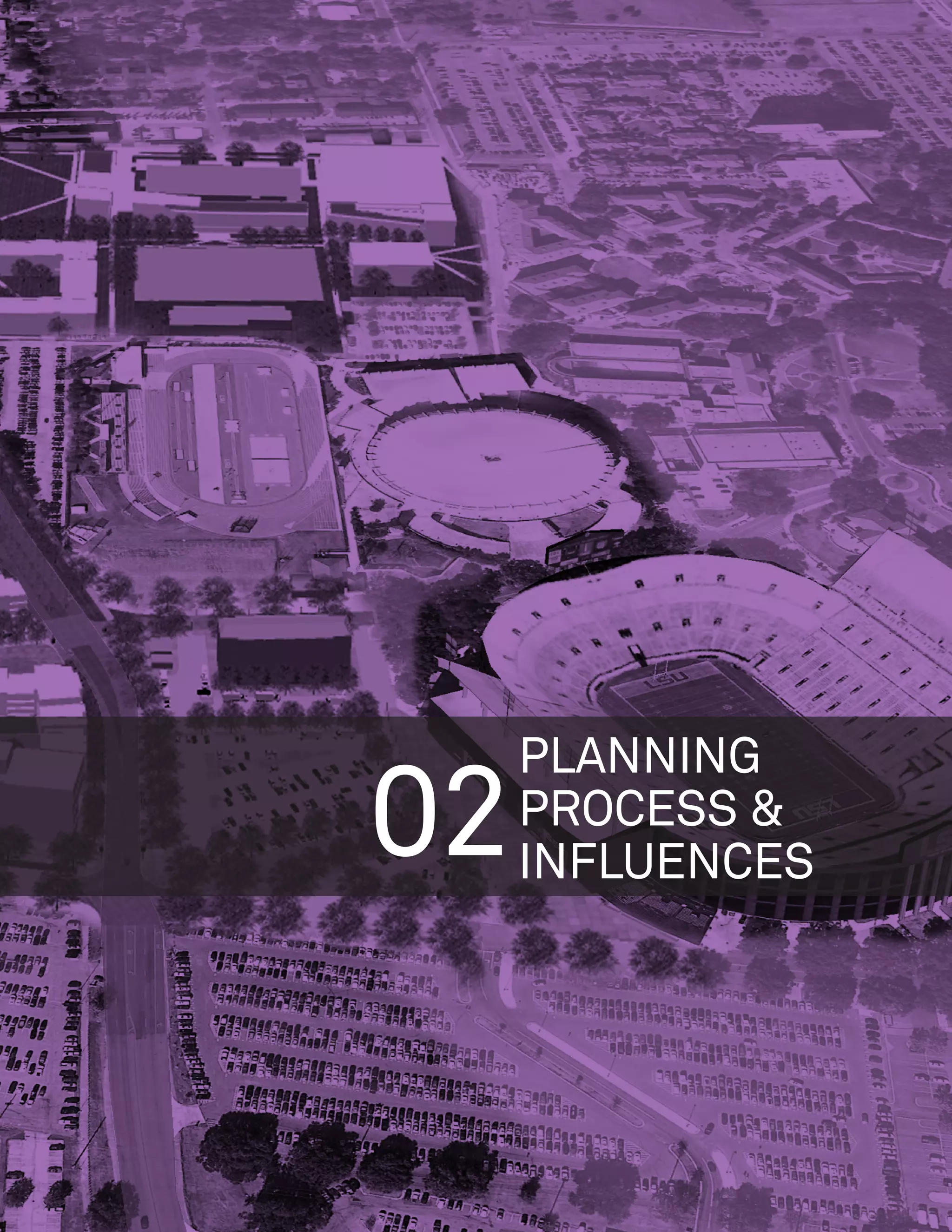 PLANNING
02   PROCESS 
     INFLUENCES
 