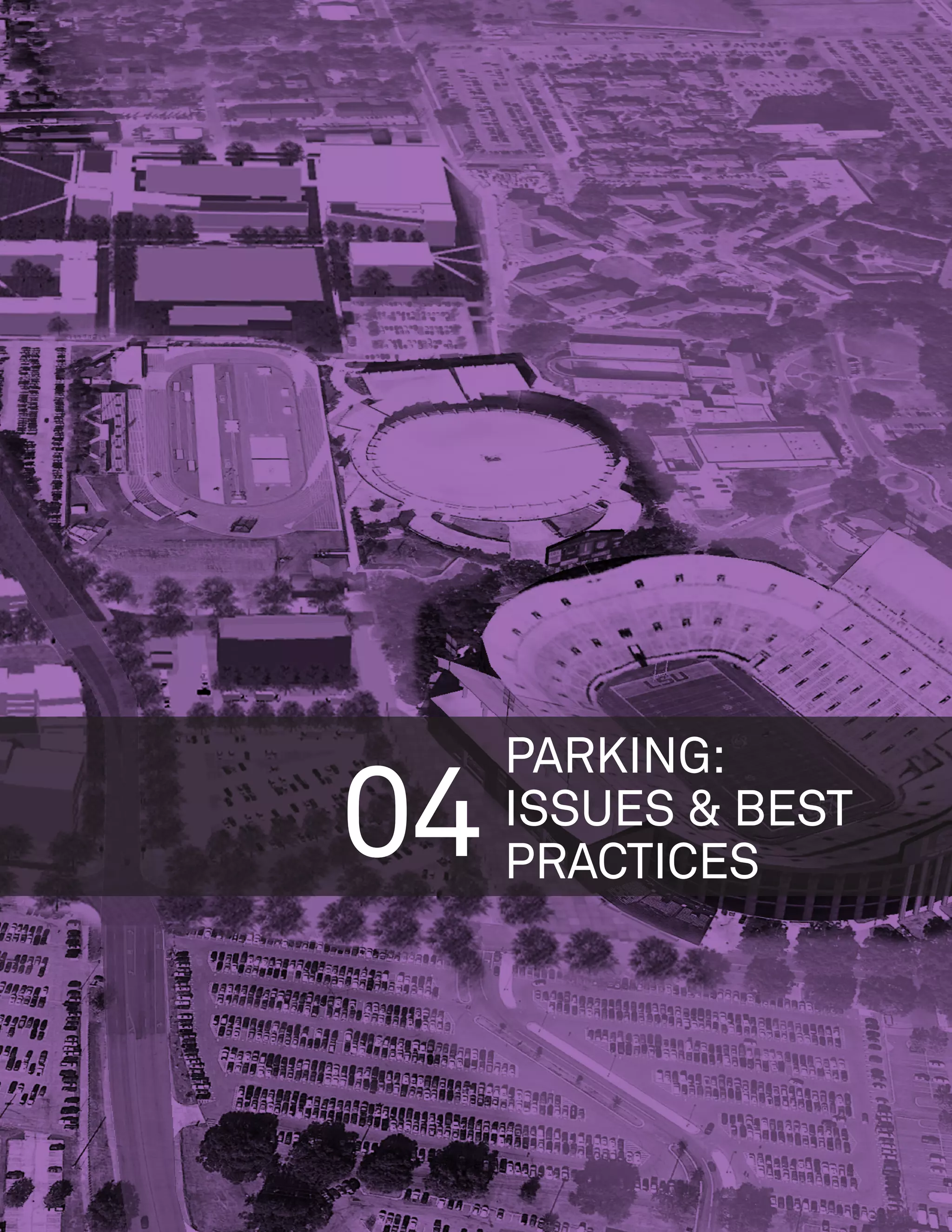 PARKING:
04   ISSUES  BEST
     PRACTICES
 