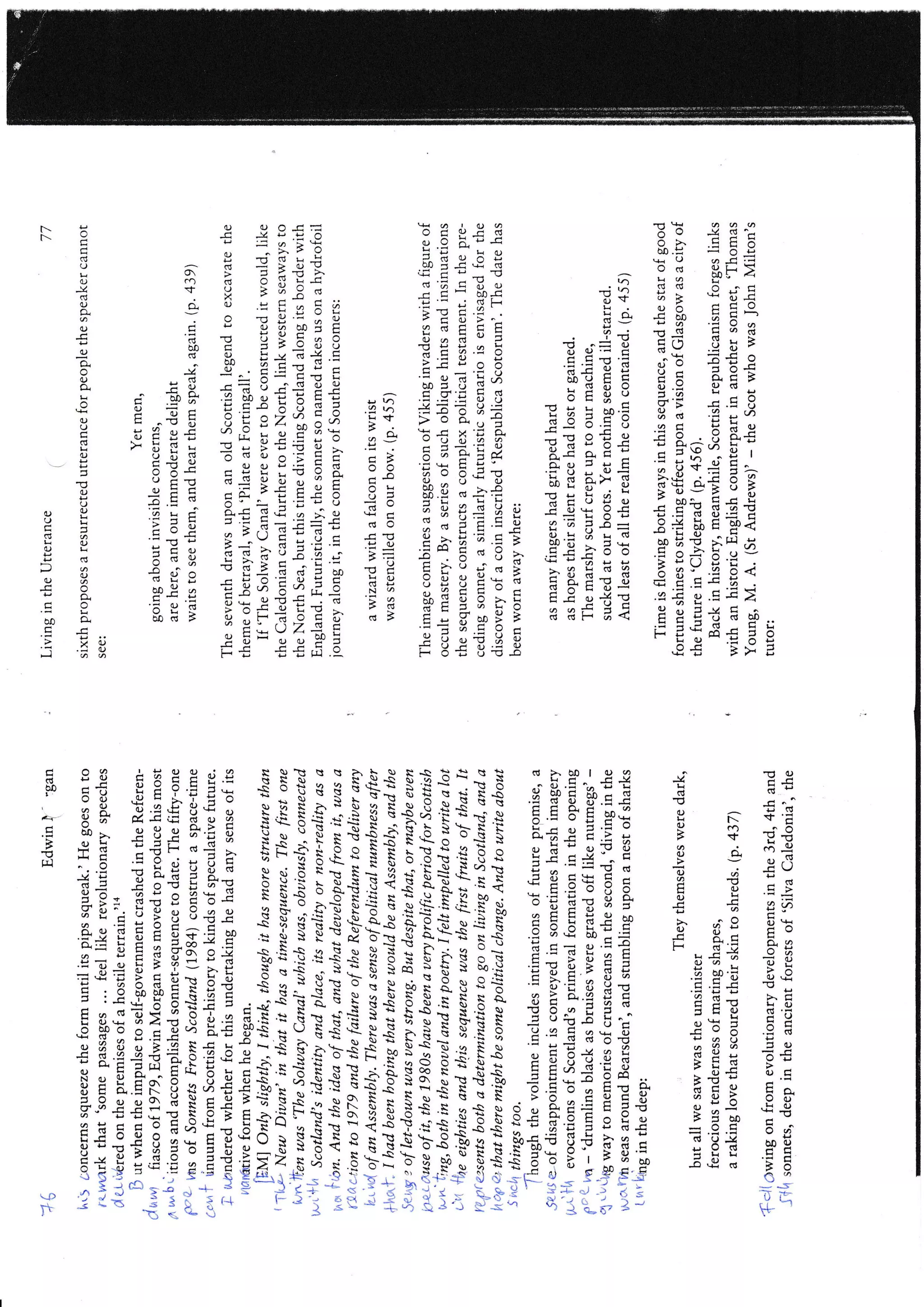 Nicholson living in the utterance