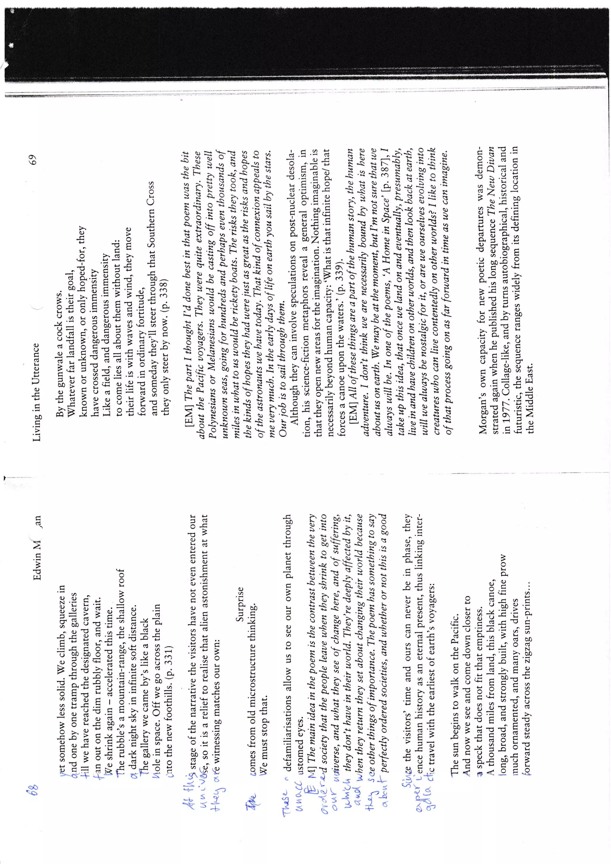 Nicholson living in the utterance