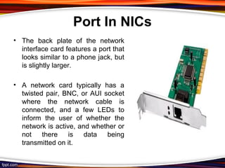 NIC AND HUB CONNECTING DEVICES | PPT