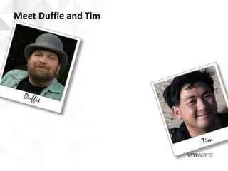 Meet Duffie and Tim
 