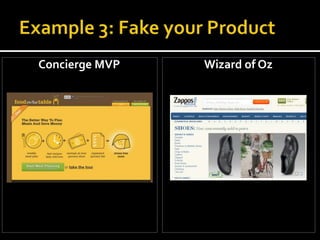 Concierge MVP   Wizard of Oz
 
