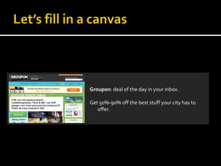 Groupon: deal of the day in your inbox.

Get 50%-90% off the best stuff your city has to
   offer.
 