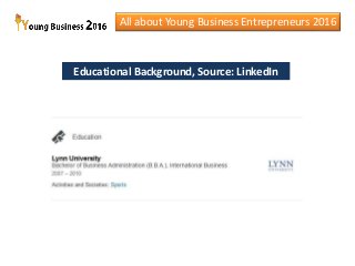 All about Nicholas Del Franco - Young Business Entrepreneur Slide 8
