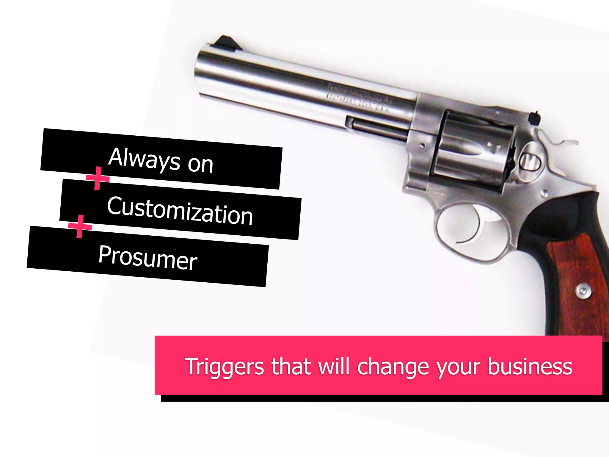 Always on
 +
  Customization
+
  Prosumer



         Triggers that will change your business
 
