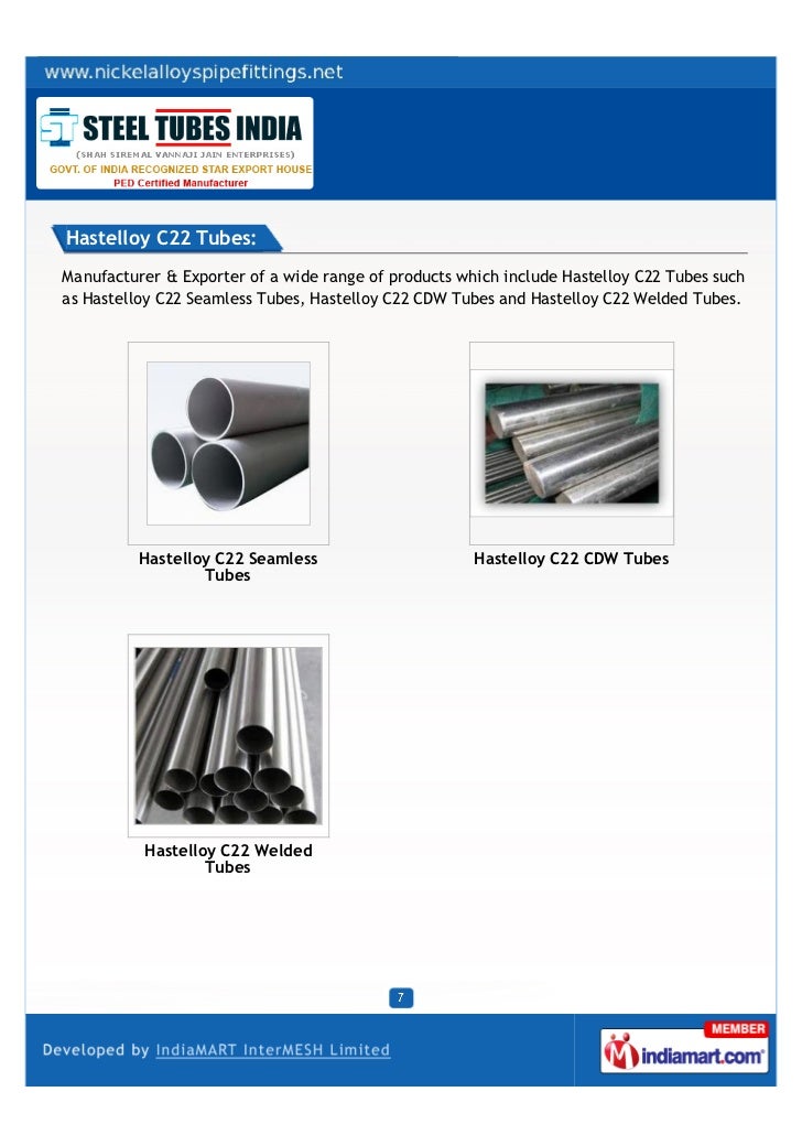 Steel Tubes (India) Private Limited, Mumbai, Nickel Alloy Tubes