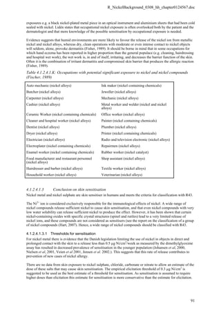 Nickel Background EU Risk Assessment Report March 2008 Final Draft | PDF