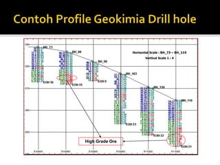 Horisontal Scale : BH_73 – BH_119
Vertical Scale 1 : 4
High Grade Ore
 
