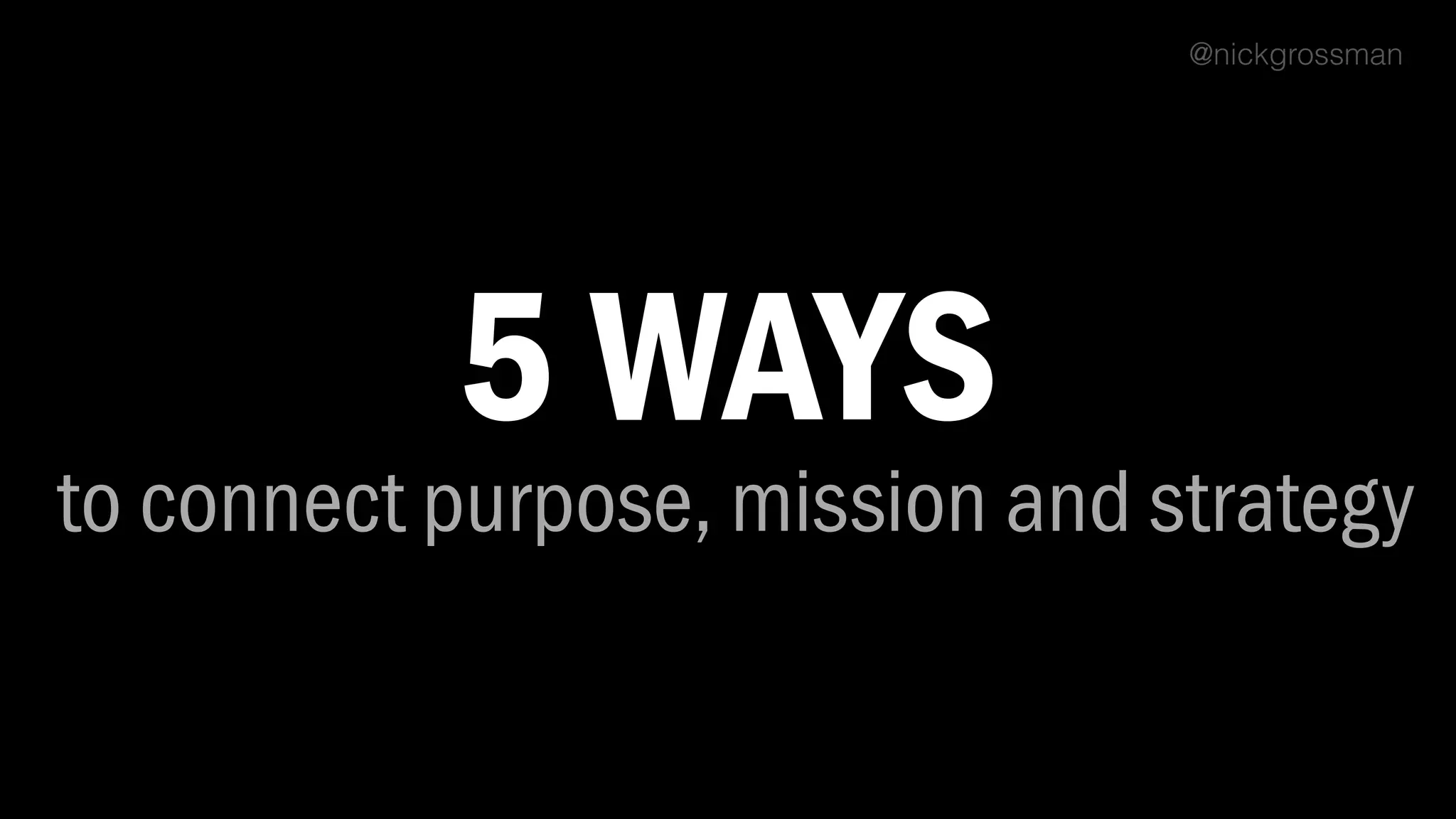 Purpose, Mission & Strategy | PPT