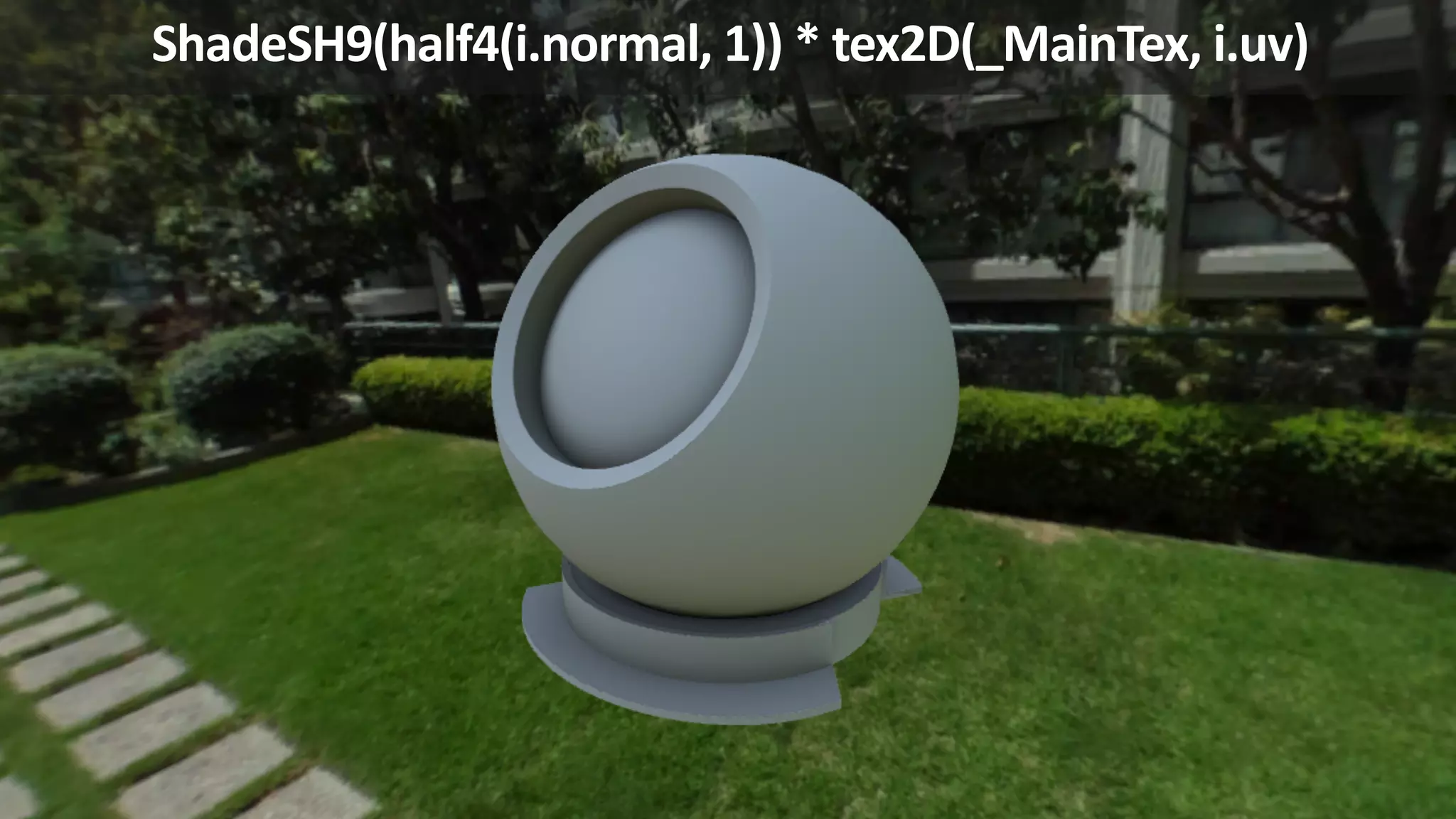 ShadeSH9(half4(i.normal, 1)) * tex2D(_MainTex, i.uv)