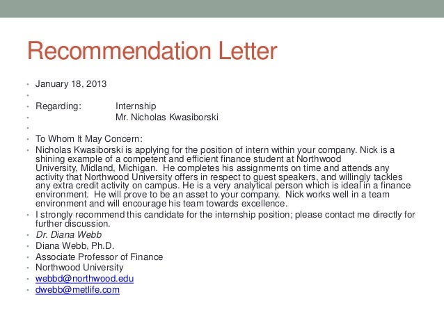 Fraternity Reference Letter
