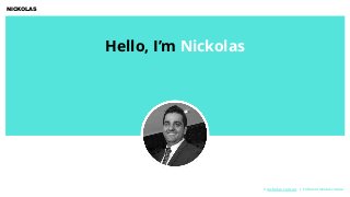 NICKOLAS
© nickolas.com.au | Follow/nickolascomau
Hello, I’m Nickolas
 
