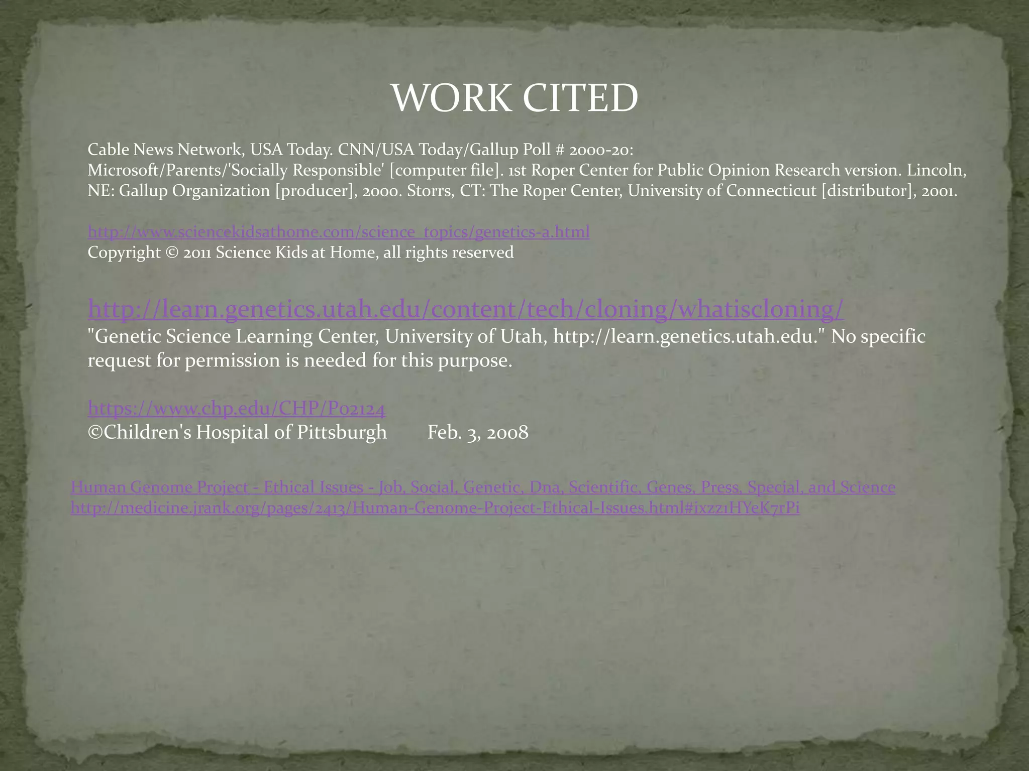 The cloned offspring could be used for captive breeding to boost wild populations