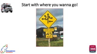 Start with where you wanna go!
 