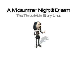 A Midsummer Night’s Dream The Three Main Story Lines 
