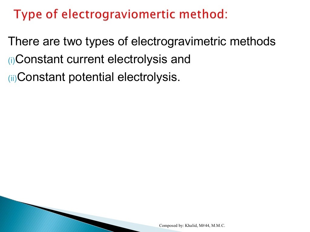 electrogravimetry