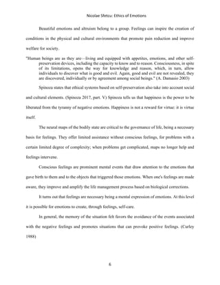 Ethics of Emotions | PDF