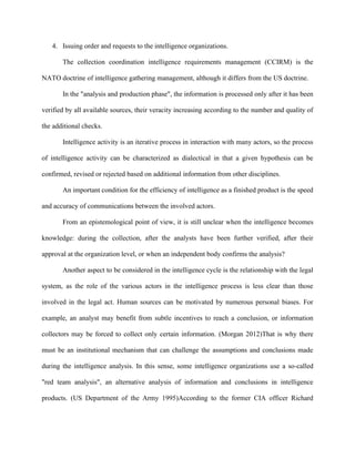 Intelligence cycle | PDF